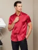 19Momme Mens Classic Short Sleeve Silk Shirt sold by SilkSilky