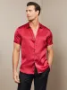 19Momme Mens Classic Short Sleeve Silk Shirt sold by SilkSilky