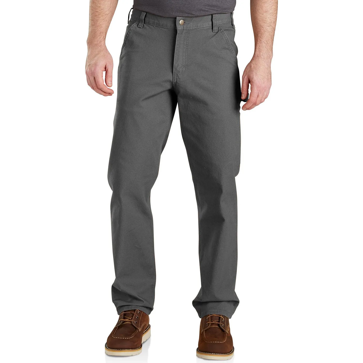 Carhartt Men's Rugged Flex® Relaxed Fit Duck Dungaree_Gravel sold by Work World