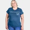 Dovetail Workwear Women's Woman Up Graphic Crewneck Short Sleeve T-Shirt sold by Work World
