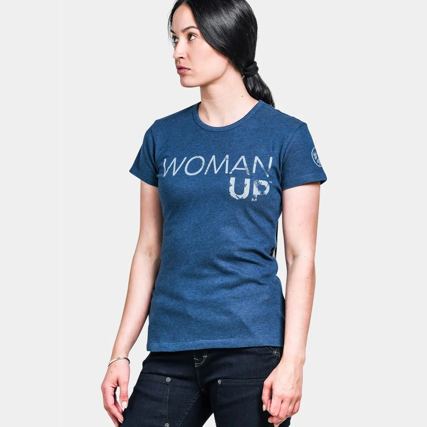 Dovetail Workwear Women's Woman Up Graphic Crewneck Short Sleeve T-Shirt sold by Work World product image thumbnail 2