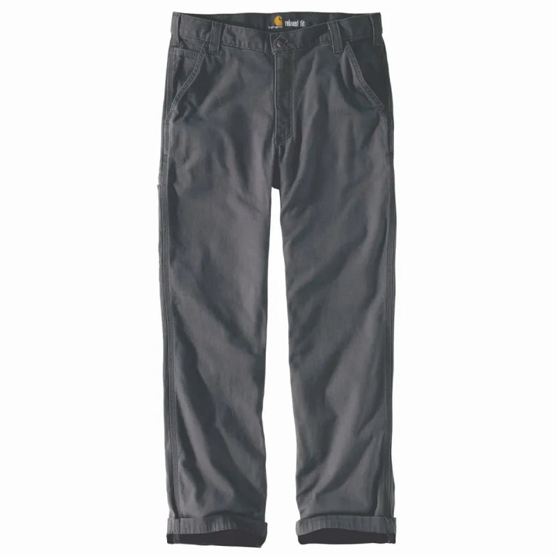 Carhartt Men's Rigby Flannel-Lined Dungaree_Gravel sold by Work World