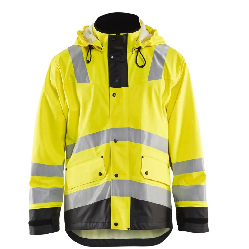 Blaklader Men's Hi-Vis Rain Jacket sold by Work World