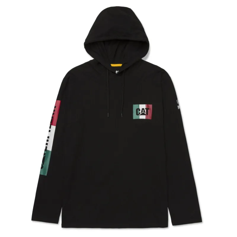 CAT Men's UPF 50 Hooded Long Sleeve T-Shirt sold by Work World
