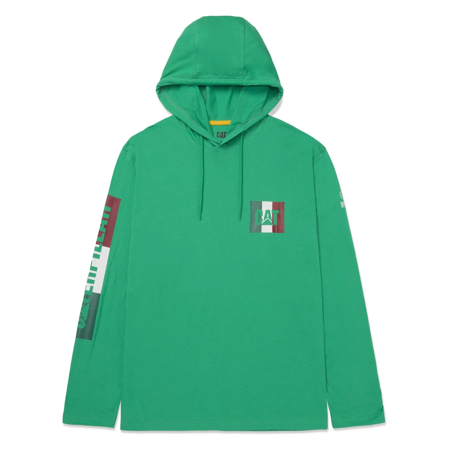 CAT Men's UPF 50 Hooded Long Sleeve T-Shirt sold by Work World product image thumbnail 5