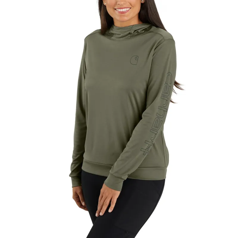 Carhartt Women's Force Sun Defender Relaxed Fit Long Sleeve Graphic Hooded T-Shirt sold by Work World