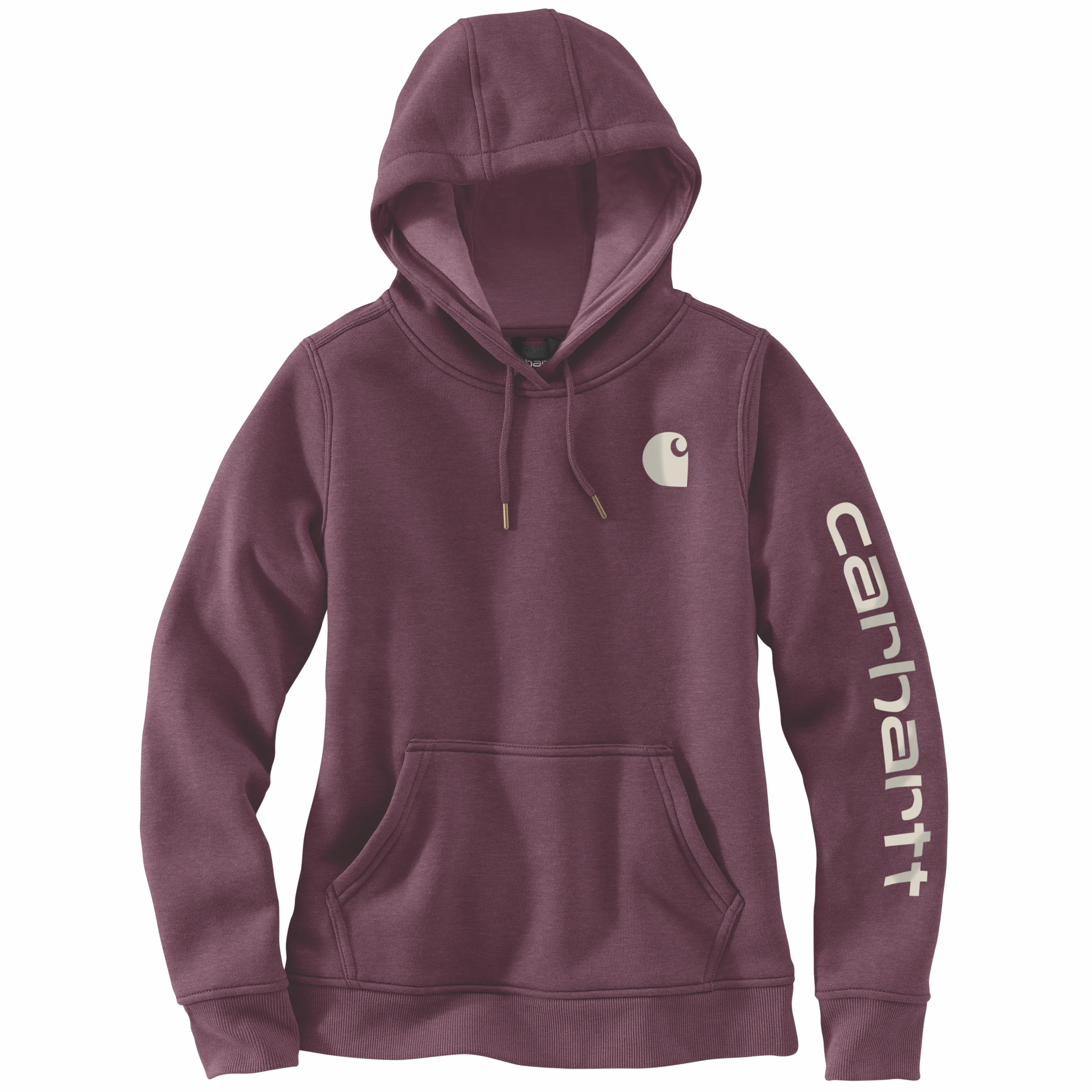 Carhartt Women's Clarksburg Graphic Sleeve Hoodie_Blackberry Heather sold by Work World product image thumbnail 2