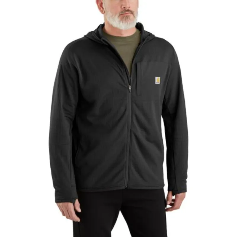 Carhartt Men's Force® Relaxed Fit FastDry® Zip Hooded Long Sleeve T-Shirt sold by Work World