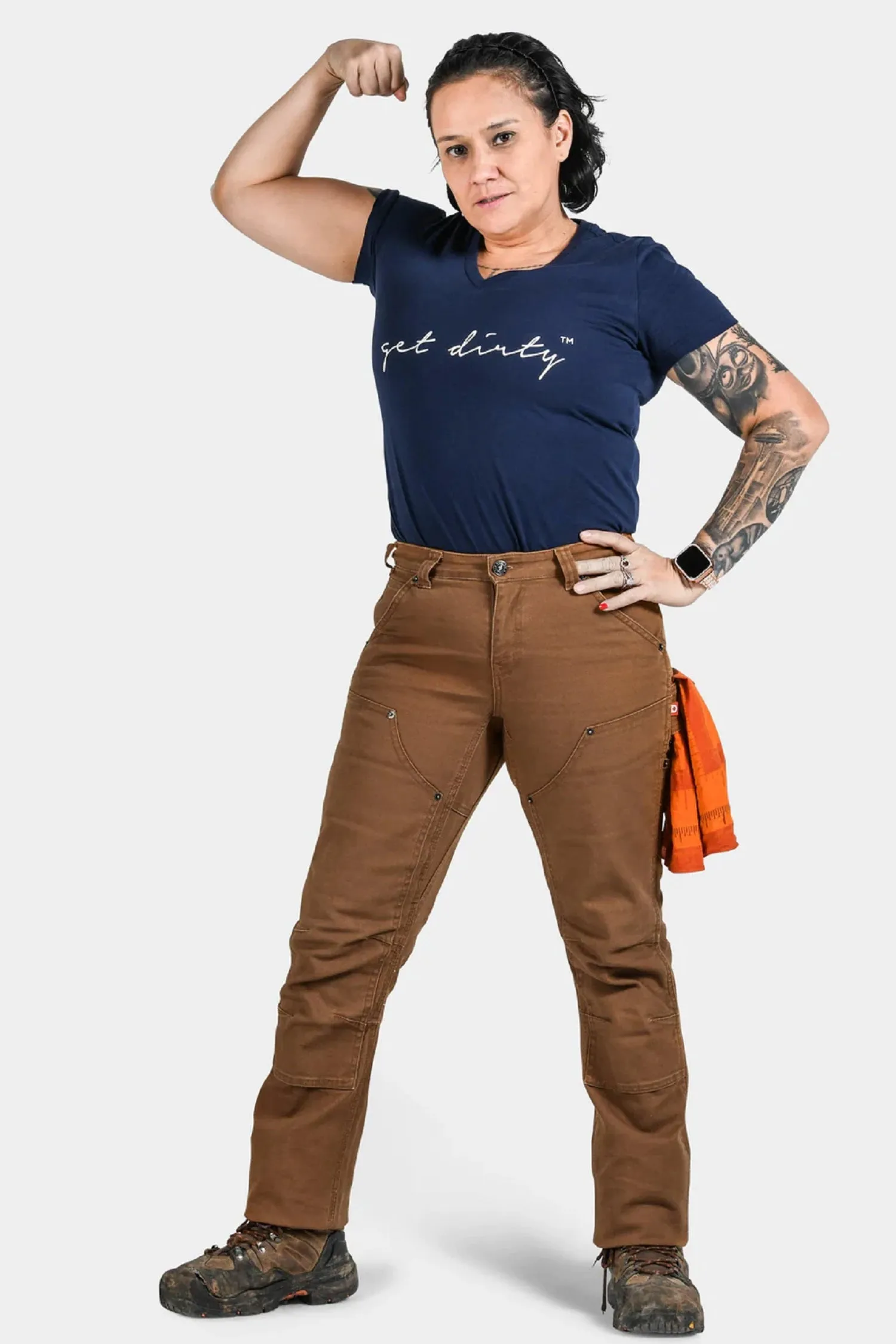 Dovetail Workwear Women's Britt Utility Double-Front Canvas Pant sold by Work World