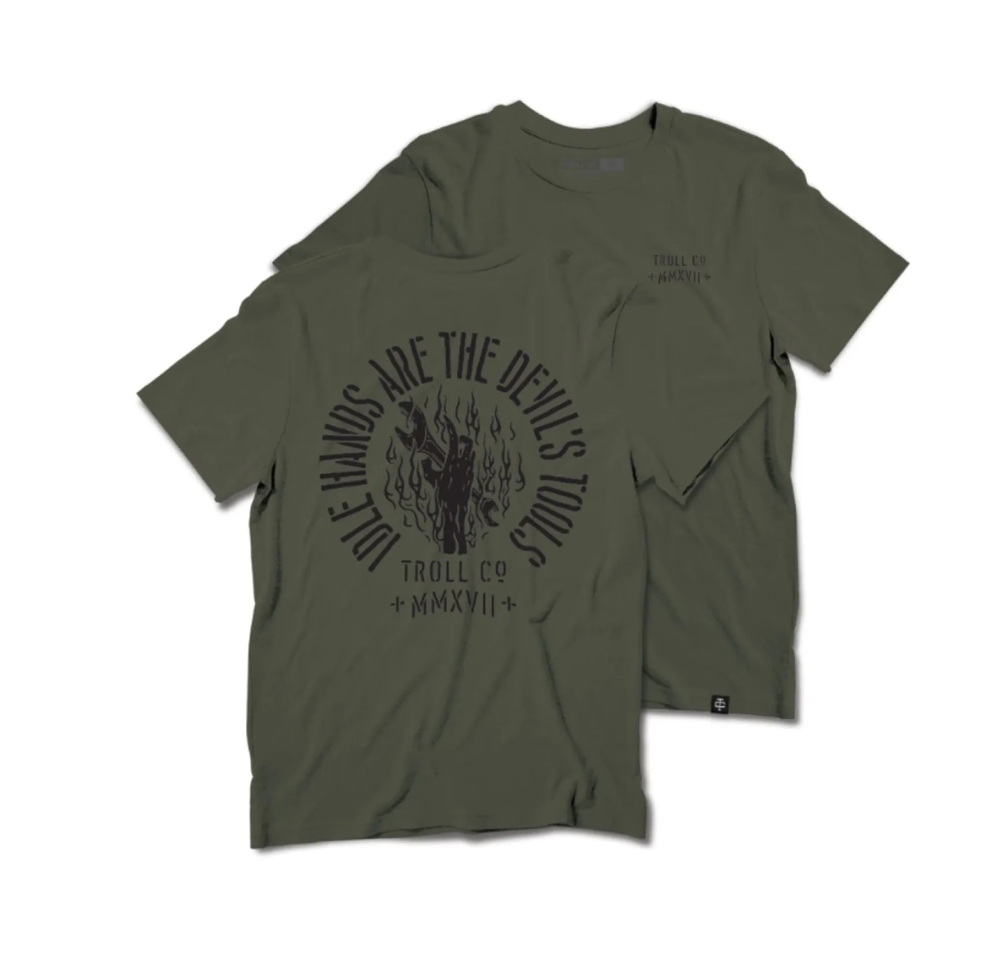 Troll Co. Men's "Idle Hands" Short Sleeve T-Shirt sold by Work World