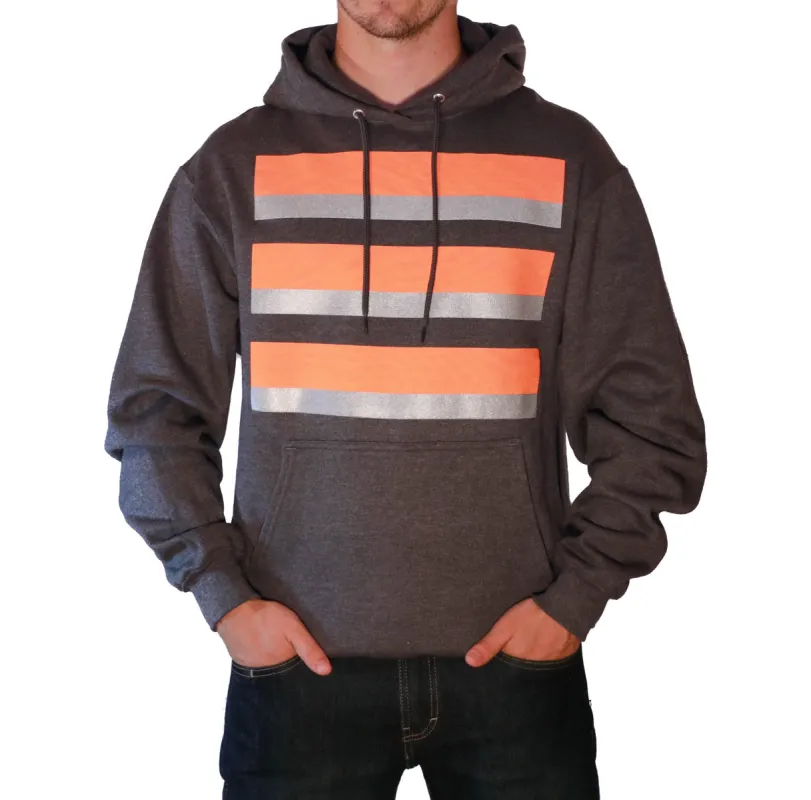 Whistle Workwear Safety Hoodie_Charcoal/Orange sold by Work World
