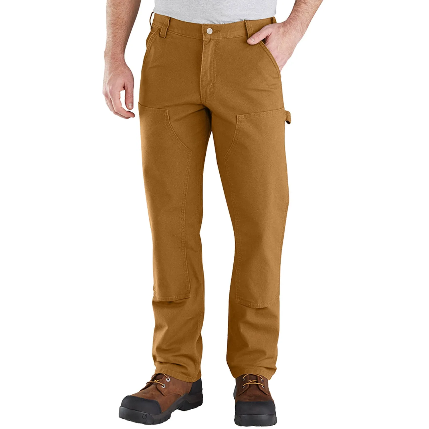 Carhartt Men's Rugged Flex® Relaxed Fit Double-Front Duck Pant_Carhartt Brown sold by Work World