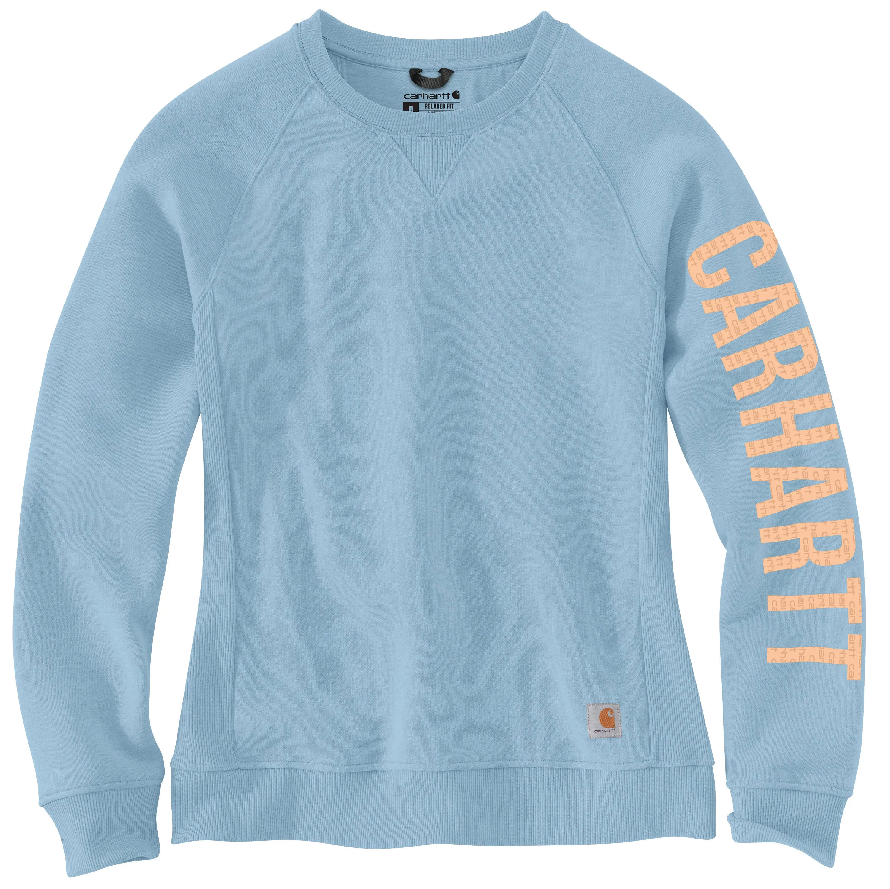 Carhartt Women's Crewneck Graphic Sweatshirt_Moonstone sold by Work World