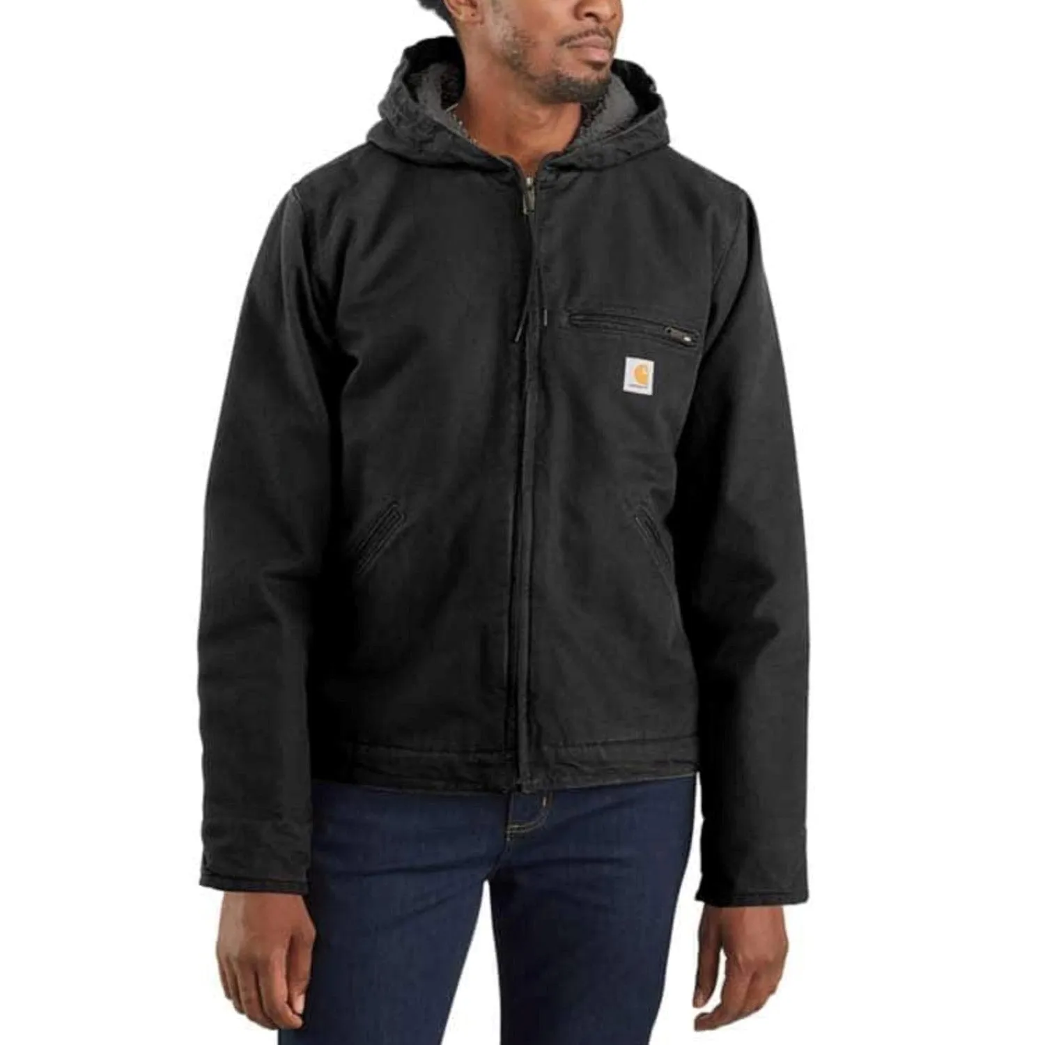 Carhartt Men's Heavyweight Duck Sherpa-Lined Jacket sold by Work World product image thumbnail 3