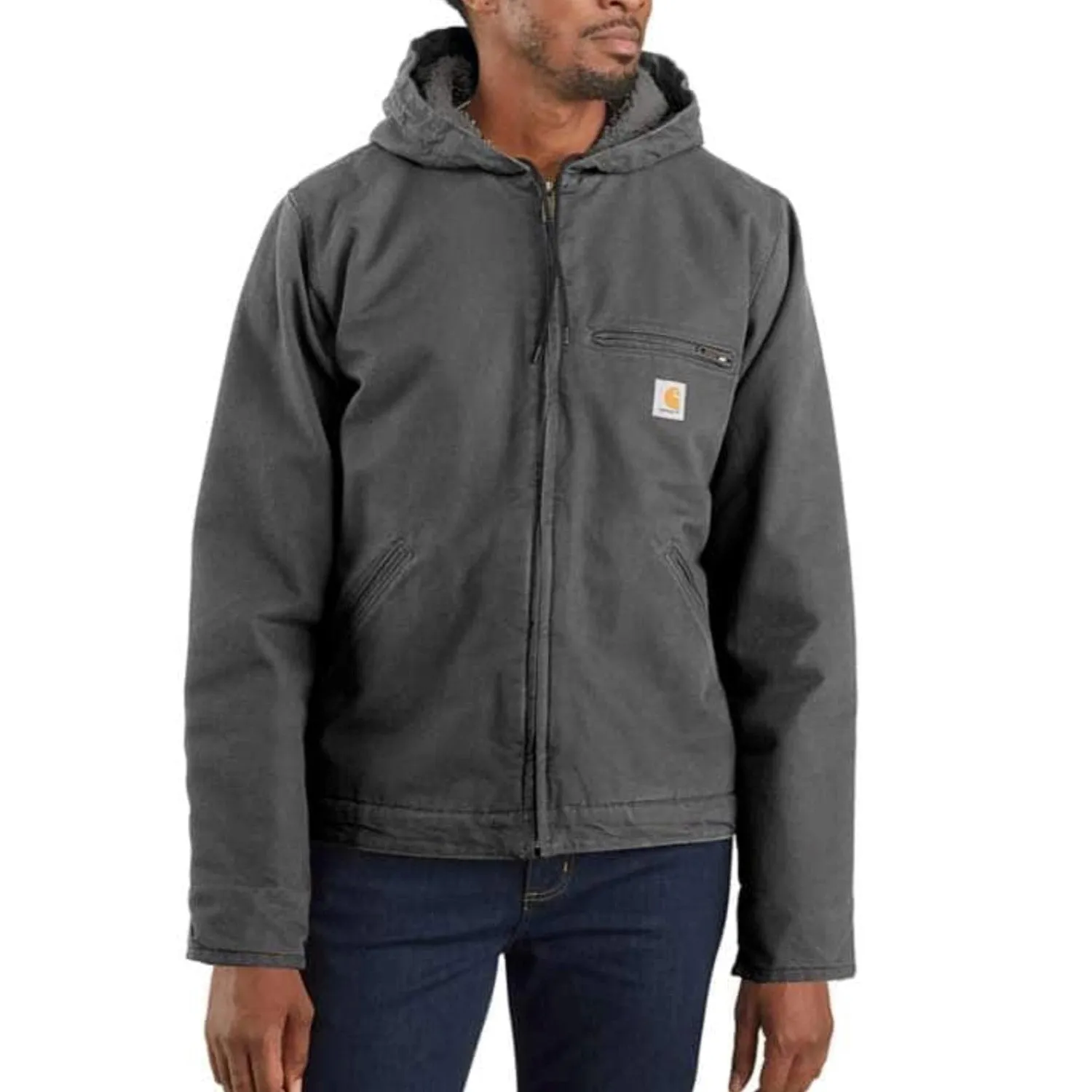 Carhartt Men's Heavyweight Duck Sherpa-Lined Jacket sold by Work World product image thumbnail 5