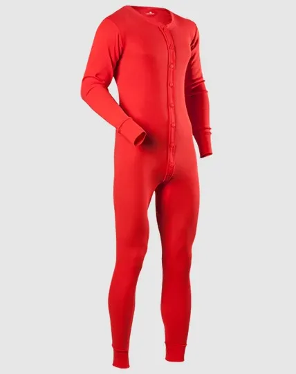 Indera Mills Men's Traditional Rib Knit Union Suit sold by Work World