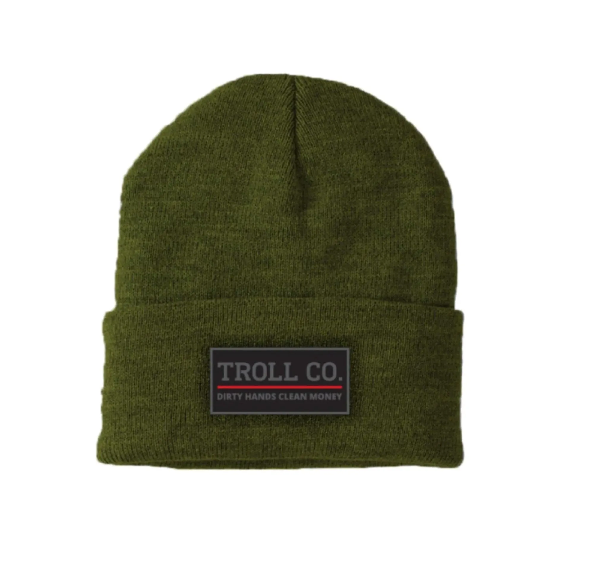 Troll Co. Premium Logo Patch Knit Beanie sold by Work World