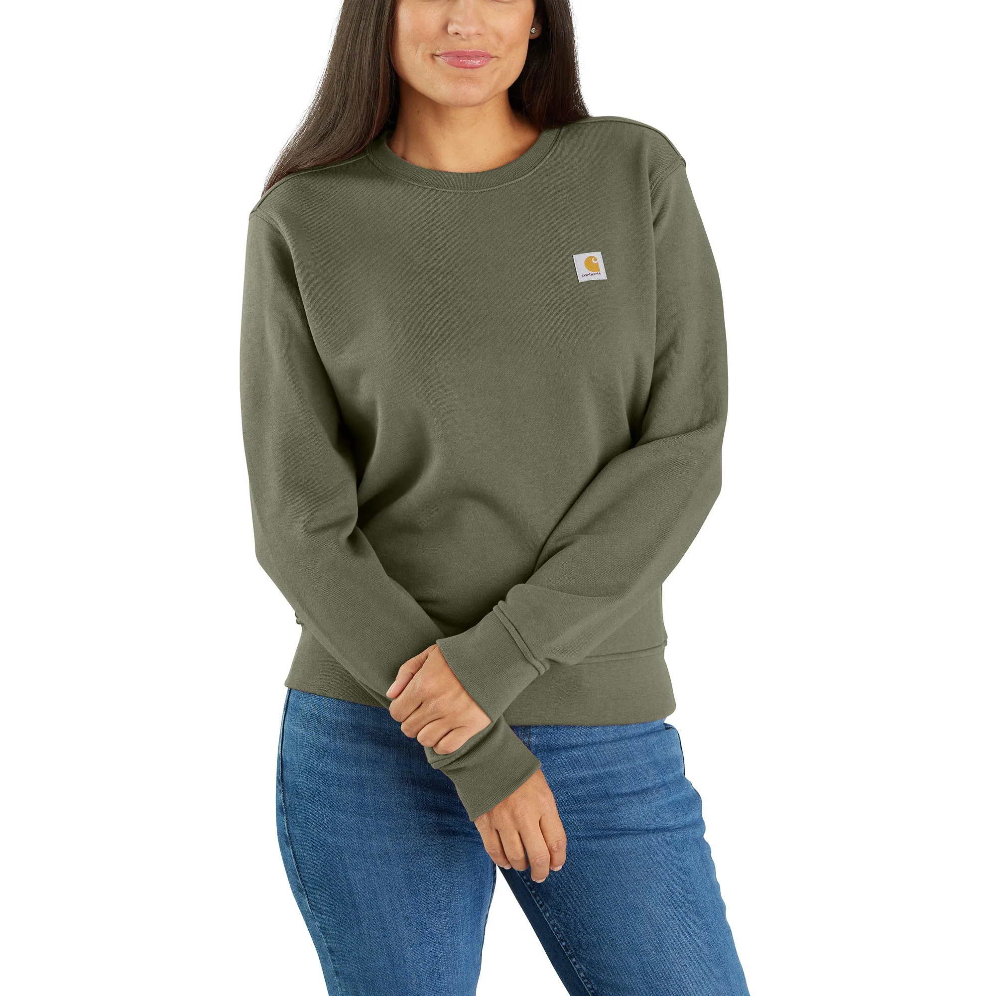 Carhartt Women's Relaxed Fit French Terry Crewneck Sweatshirt sold by Work World product image thumbnail 4