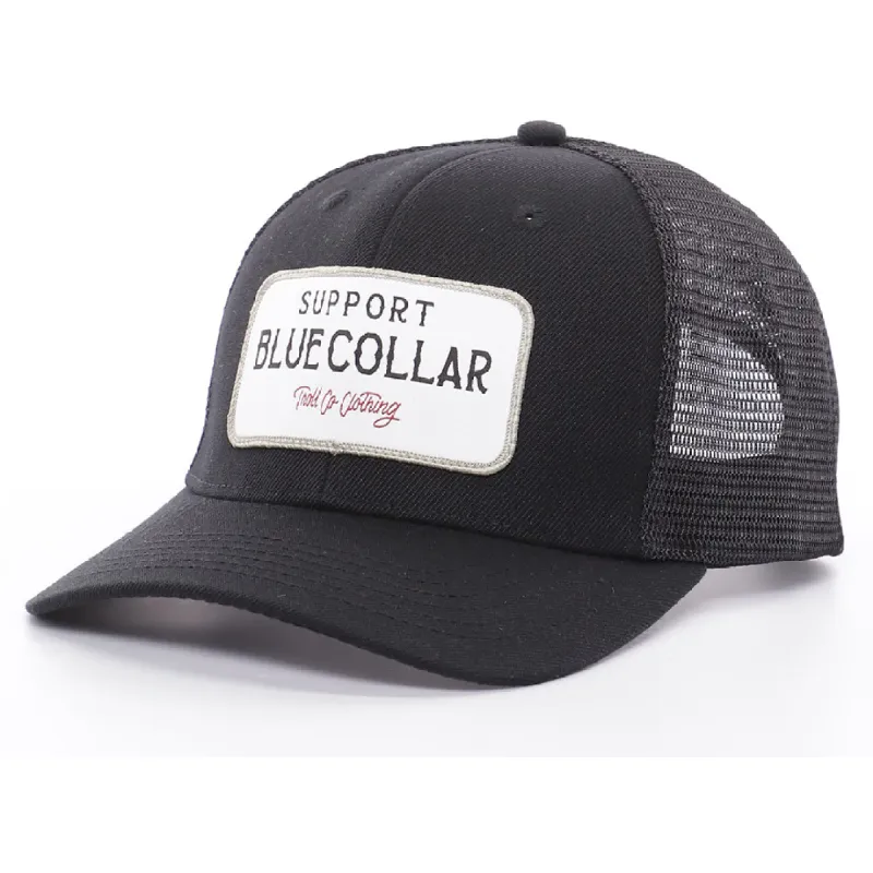 Troll Co. Fortify "Support Blue Collar" Patch Mesh Snapback Hat sold by Work World