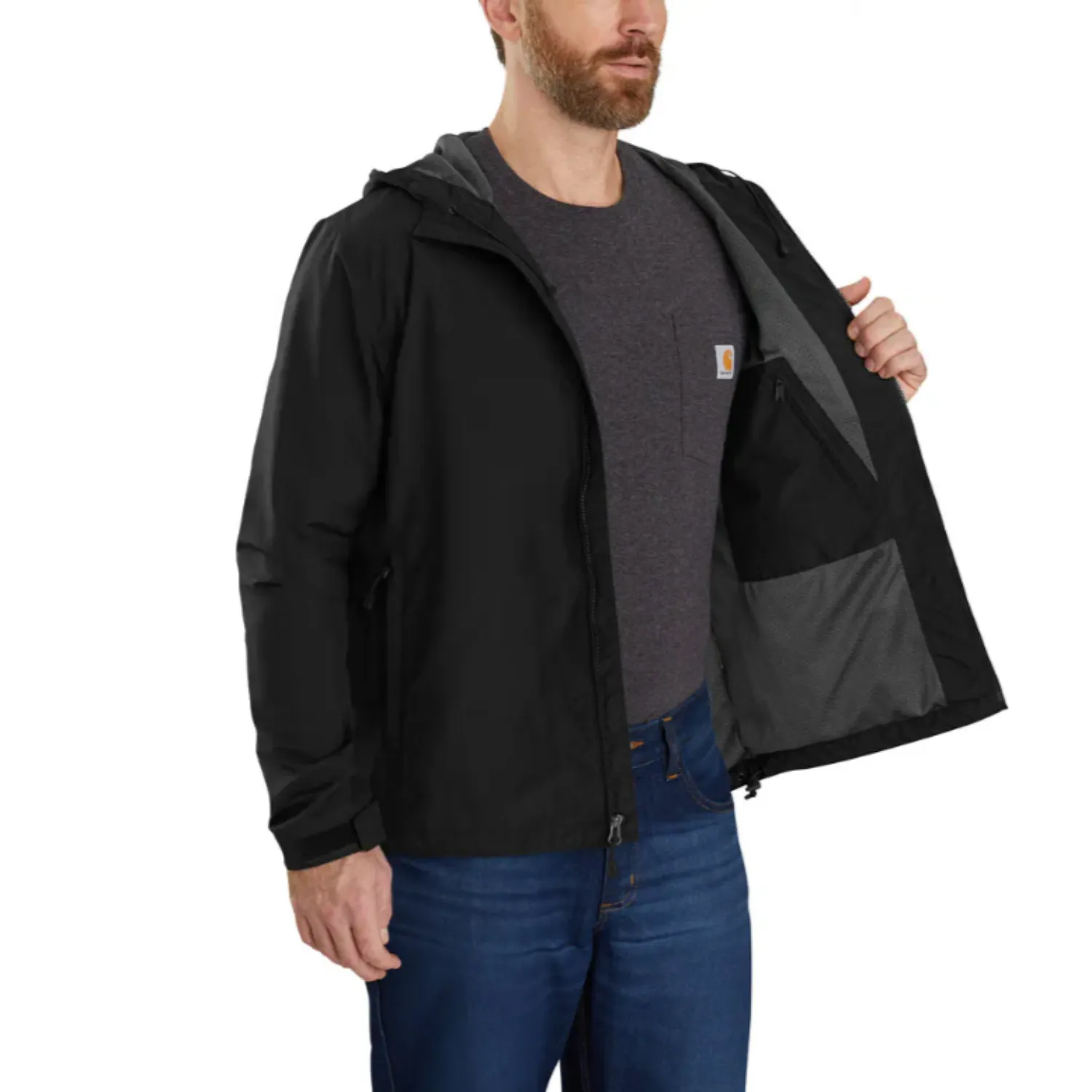 Carhartt Men's Rain Defender Lightweight Jacket sold by Work World product image thumbnail 3