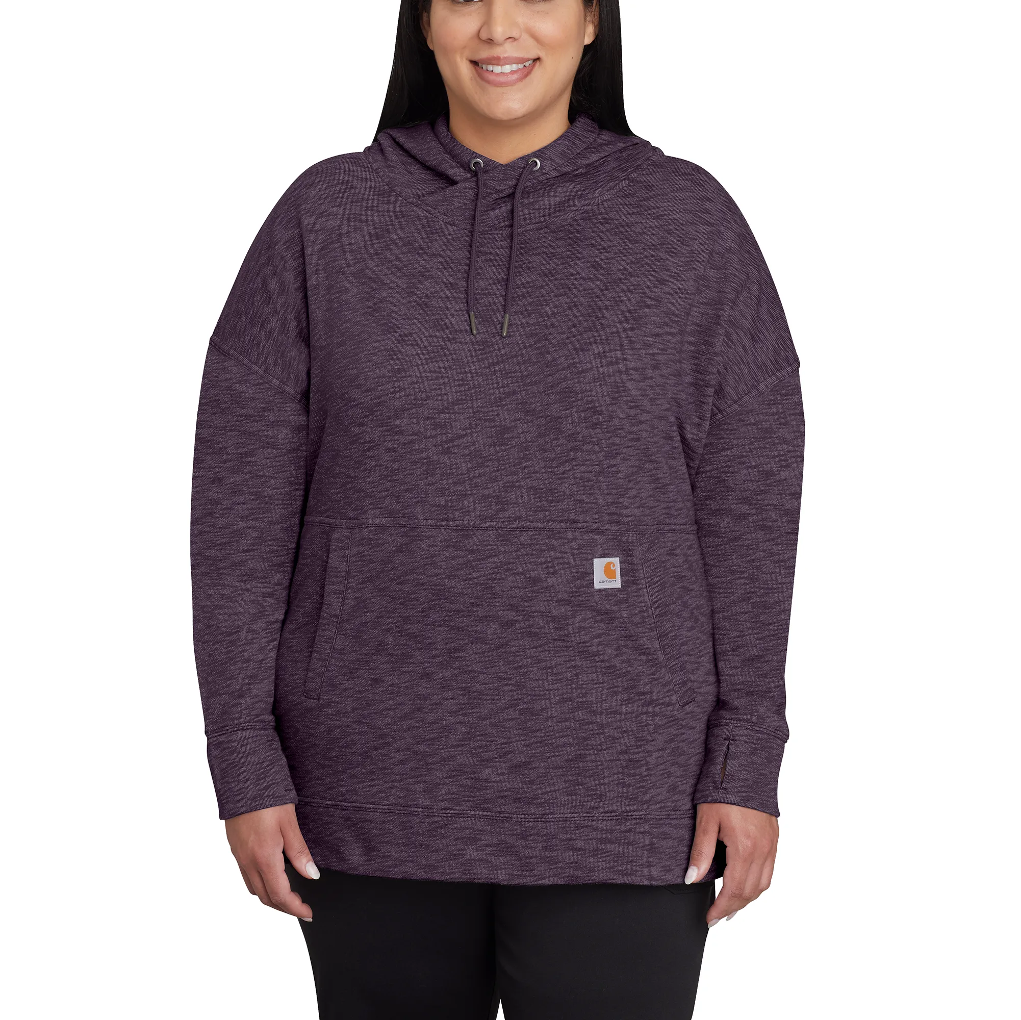 Carhartt Women's Newberry Hoodie_Nocturnal Haze Heather sold by Work World product image thumbnail 2