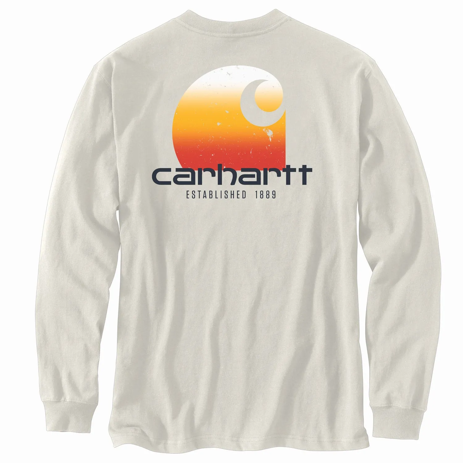 Carhartt Men's Relaxed Fit Heavyweight Pocket "C" Graphic Long Sleeve T-Shirt sold by Work World product image thumbnail 3