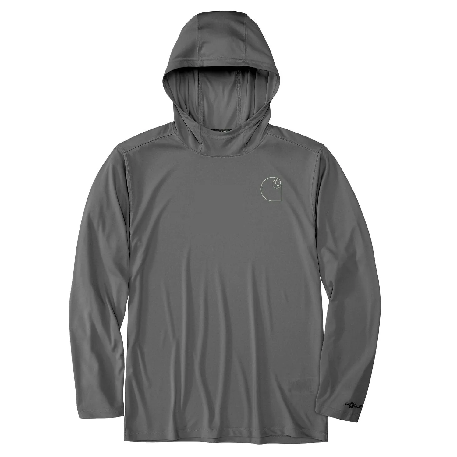 Carhartt Men's Force Sun Defender Hooded Logo Long Sleeve T-Shirt sold by Work World product image thumbnail 3