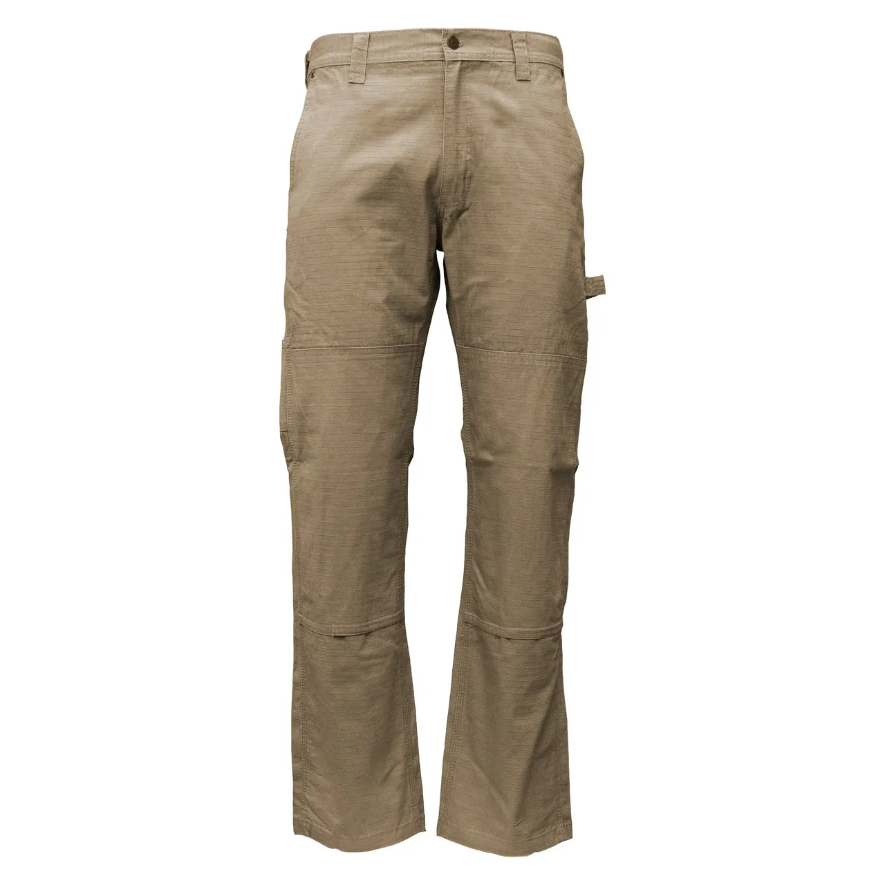 KEY Men's Rip Stop Double-Front Dungaree_Khaki sold by Work World