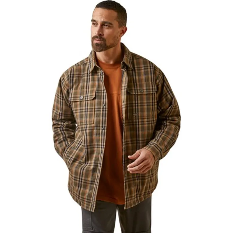 Ariat Men's Rebar Flannel Insulated Shirt Jacket sold by Work World