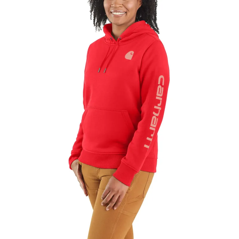 Carhartt Women's Clarksburg Graphic Sleeve Hoodie_Bittersweet sold by Work World