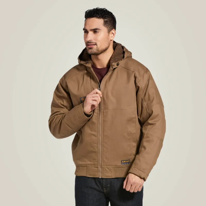 Ariat Men's DuraCanvas Sherpa Lined Hooded Jacket sold by Work World