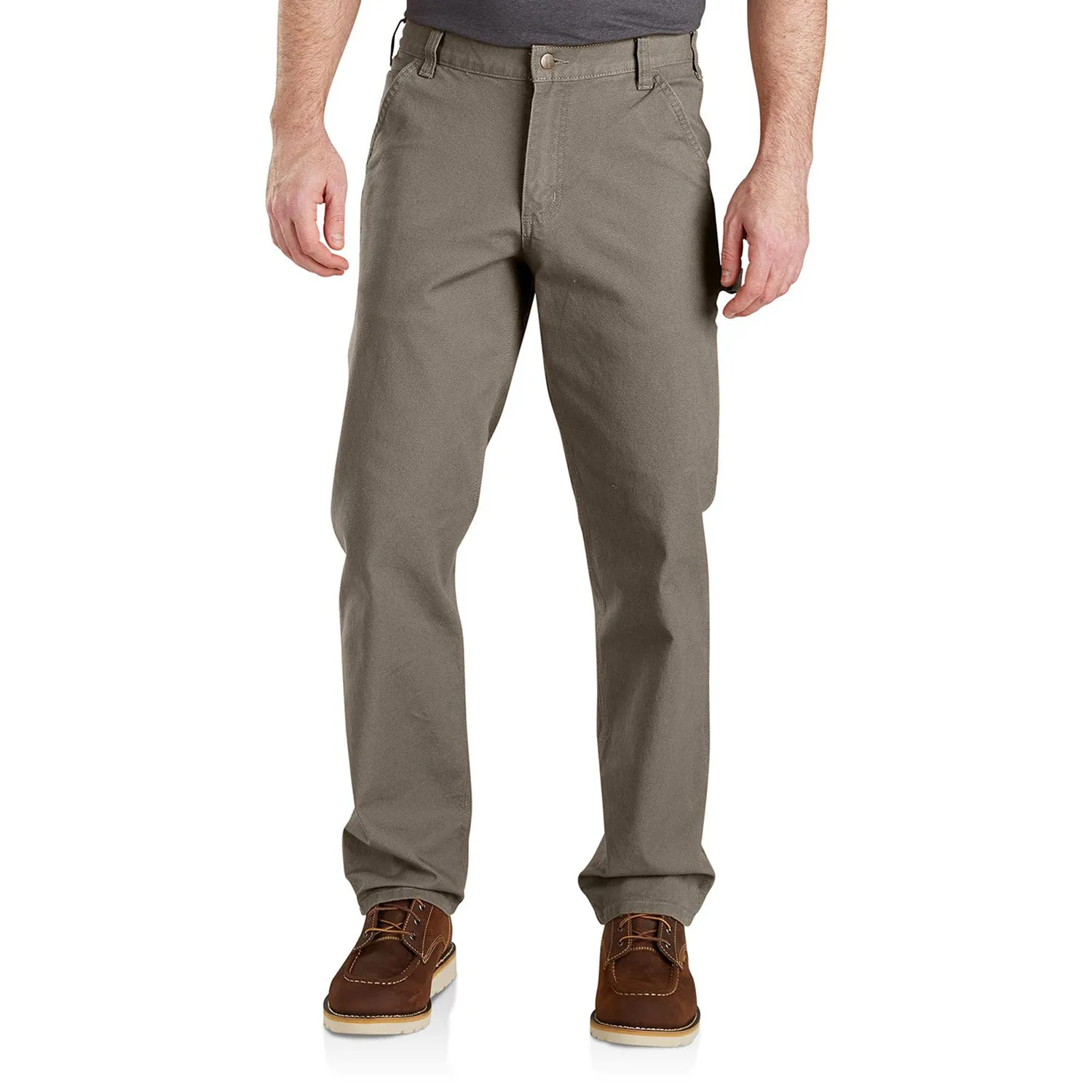 Carhartt Men's Rugged Flex® Relaxed Fit Duck Dungaree_Desert sold by Work World