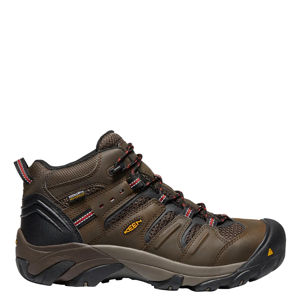 KEEN Utility Men's Lansing Mid Waterproof Steel Toe Work Boot sold by Work World