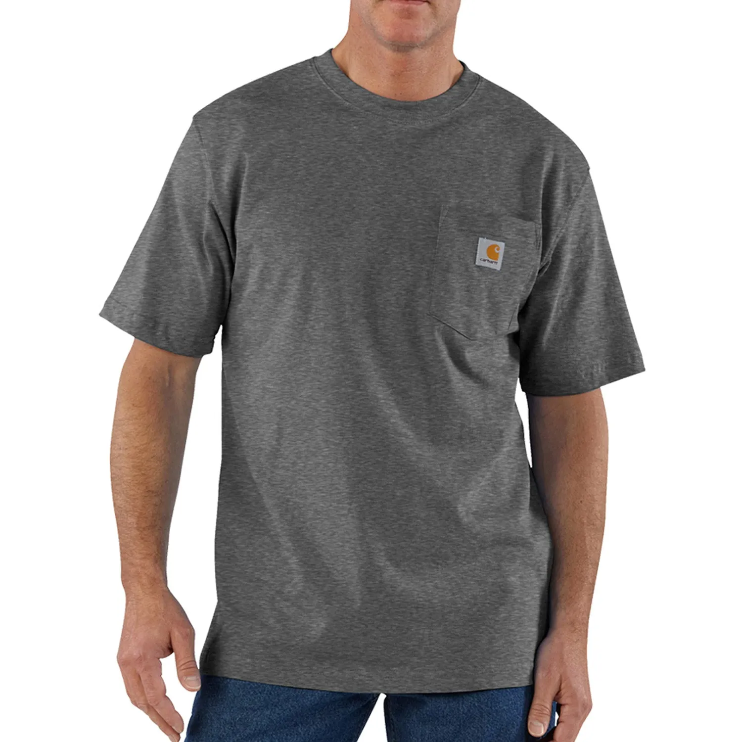 Carhartt Men's Short Sleeve Pocket T-Shirt_Carbon Heather sold by Work World