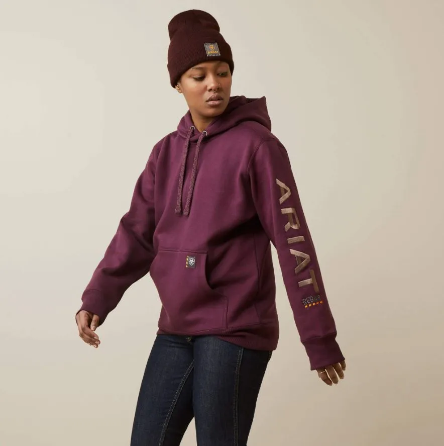 Ariat Women's Rebar Graphic Sleeve Fleece Hoodie sold by Work World