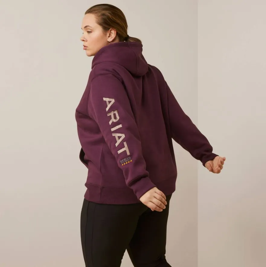 Ariat Women's Rebar Graphic Sleeve Fleece Hoodie sold by Work World product image thumbnail 4