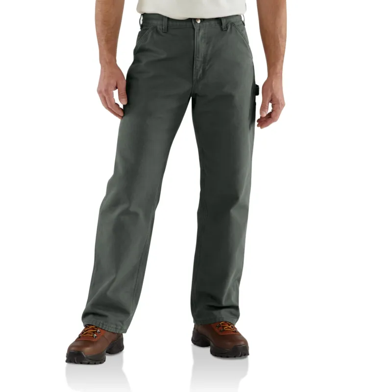 Carhartt Men's Flannel Lined Dungaree_Moss sold by Work World