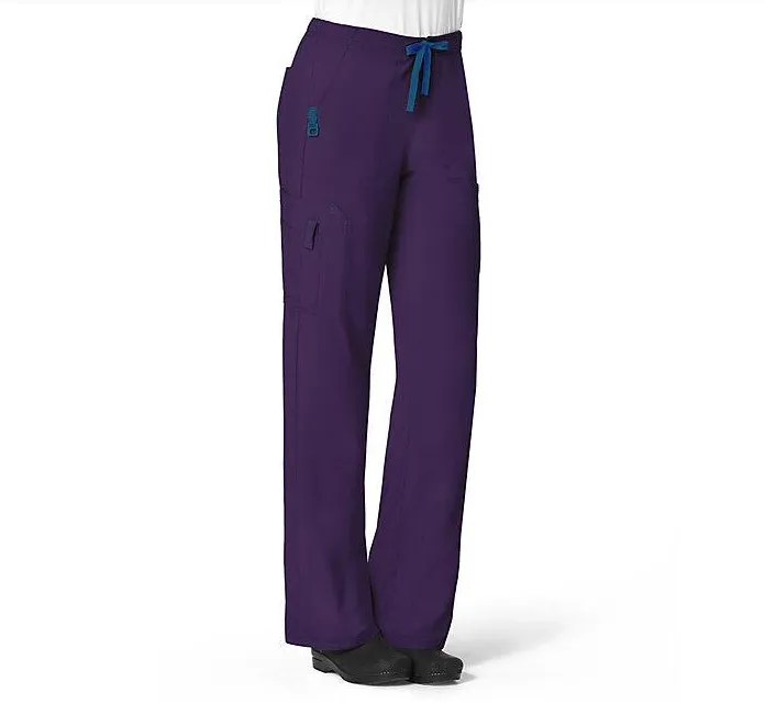 Carhartt Women's Force® Cross-Flex Utility Boot Cut Cargo Scrub Pant_Eggplant sold by Work World