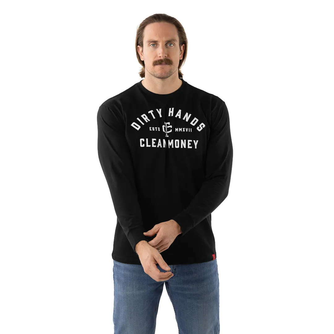 Troll Co. Men's "Dirty Hands Clean Money" Classic Long Sleeve T-Shirt sold by Work World