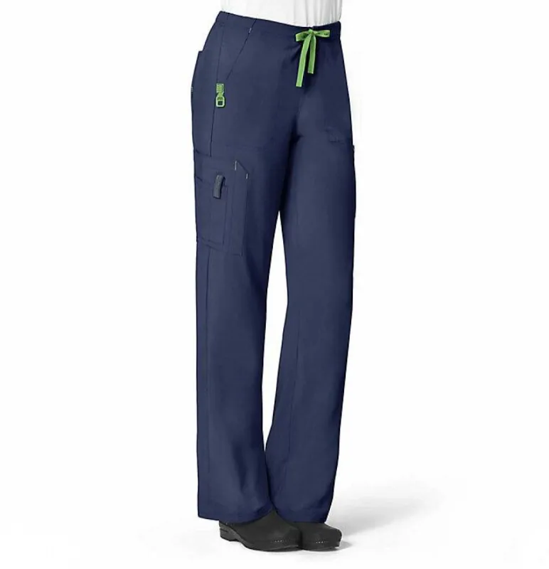 Carhartt Women's Force® Cross-Flex Utility Boot Cut Cargo Scrub Pant_Navy sold by Work World