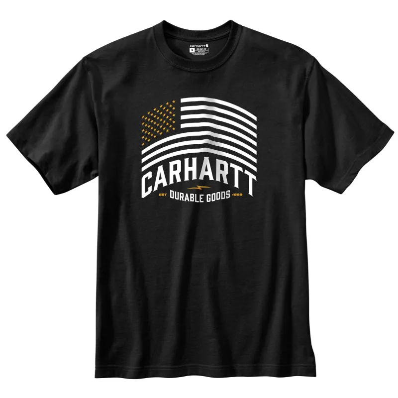 Carhartt Men's Relaxed Fit Midweight Short Sleeve Flag Graphic Tee sold by Work World