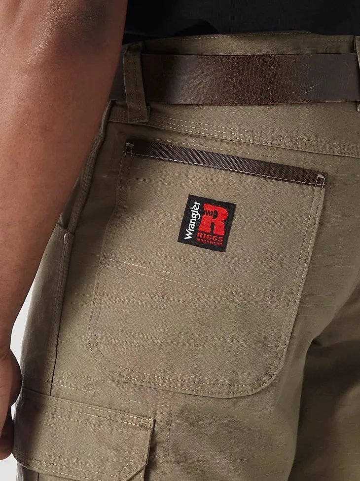 Wrangler® RIGGS® Men's Ripstop Ranger Cargo Short_Bark sold by Work World product image thumbnail 4