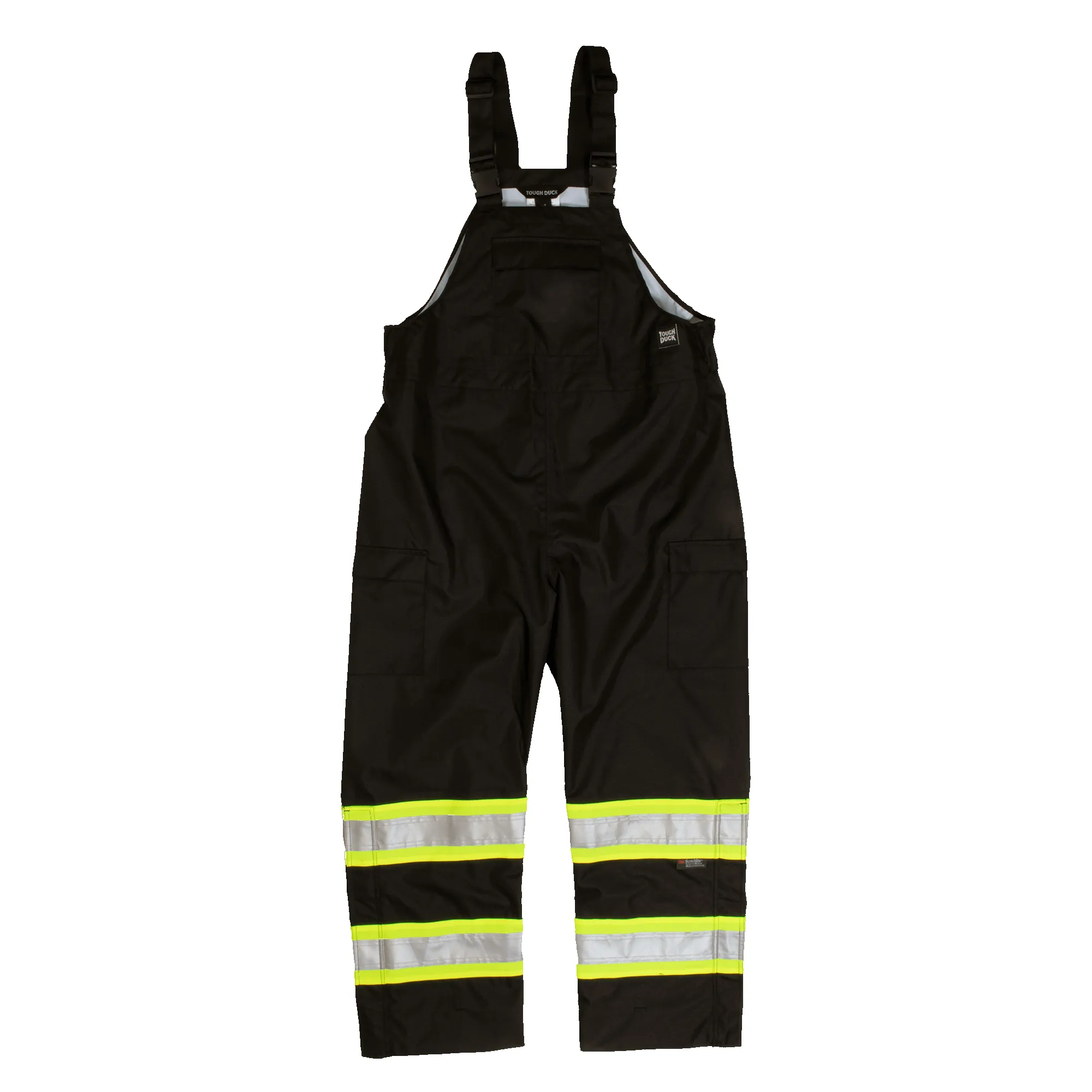 Tough Duck Class E Hi-Vis Waterproof Safety Rain Bib Overall sold by Work World
