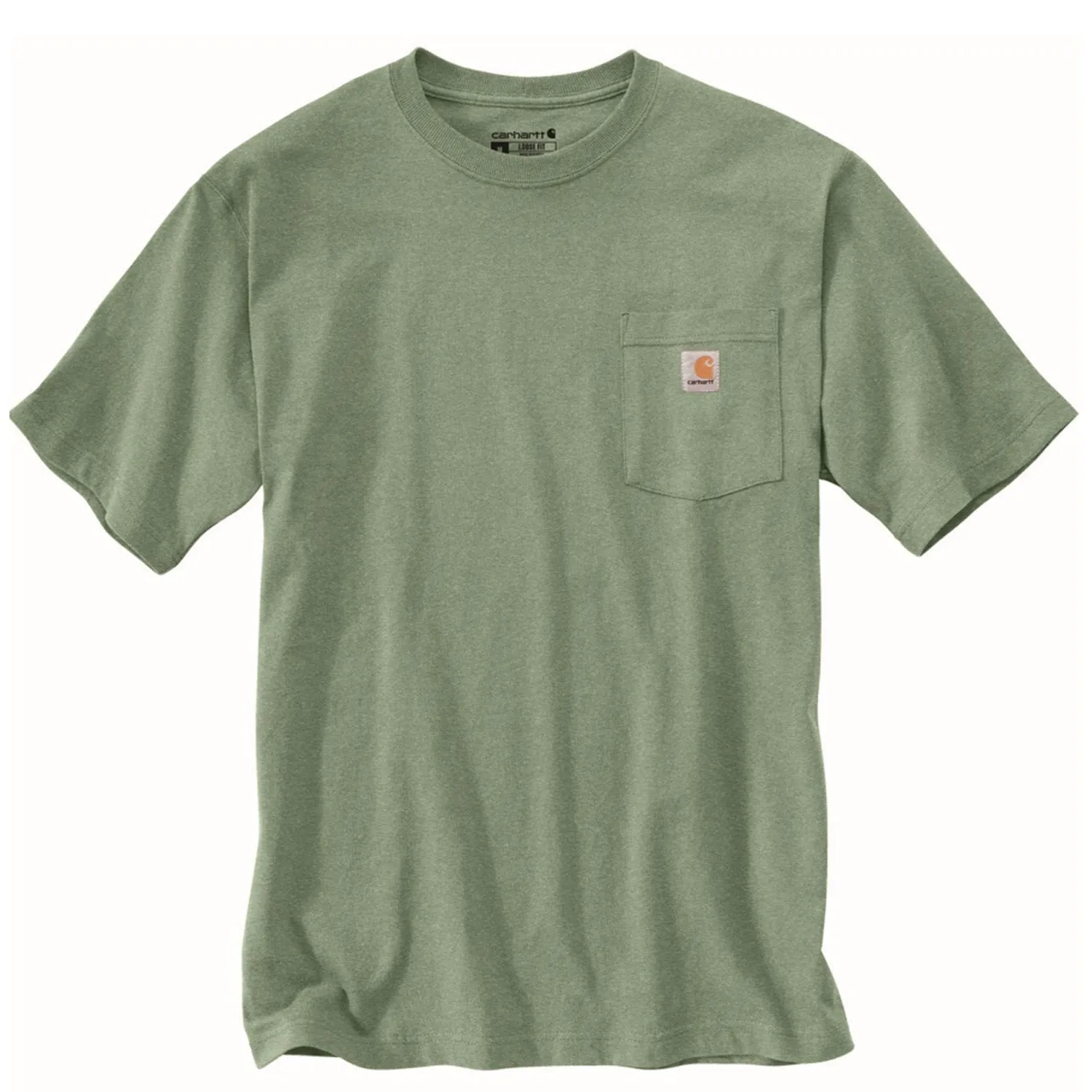 Carhartt Men's Short Sleeve Pocket T-Shirt_Loden Frost Heather sold by Work World product image thumbnail 2