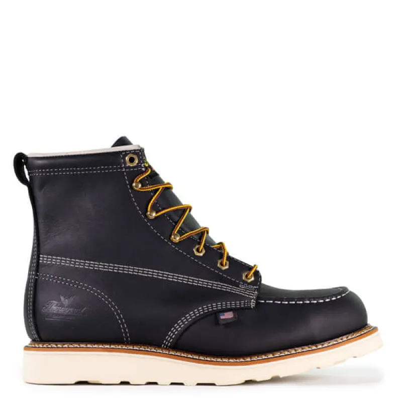 Thorogood Men's American Heritage MAXWear Wedge™ 6" Steel Toe Work Boot_Black sold by Work World