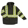 Tough Duck C1 Hi-Vis Waterproof Snap-Front Safety Rain Jacket sold by Work World