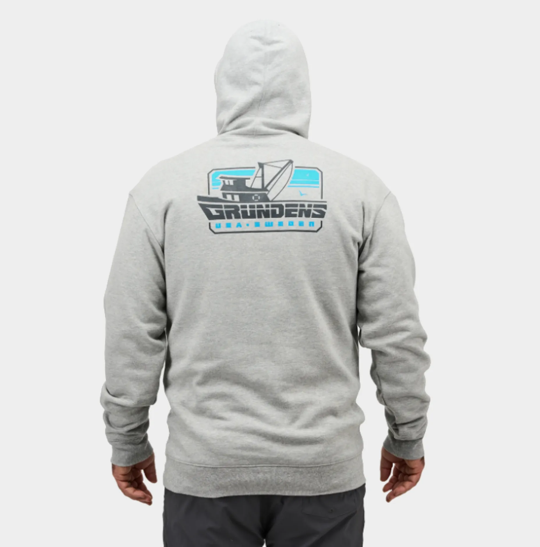 Grundéns Men's Displacement DWR Boat Graphic Hoodie sold by Work World