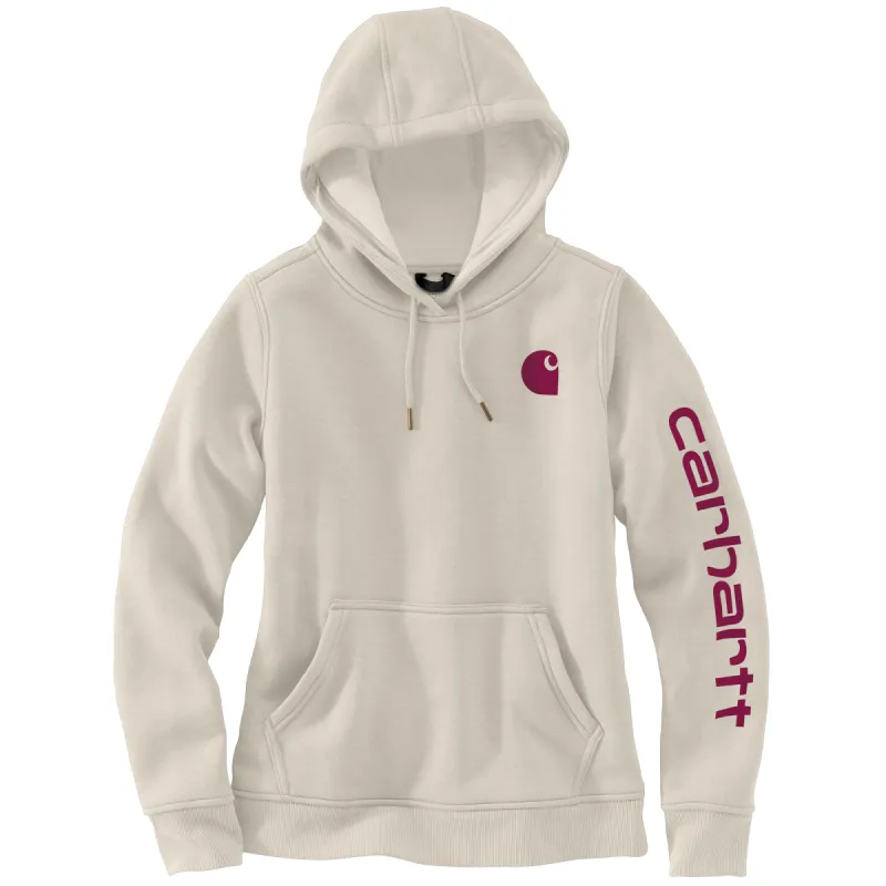 Carhartt Women's Clarksburg Graphic Sleeve Hoodie_Malt sold by Work World