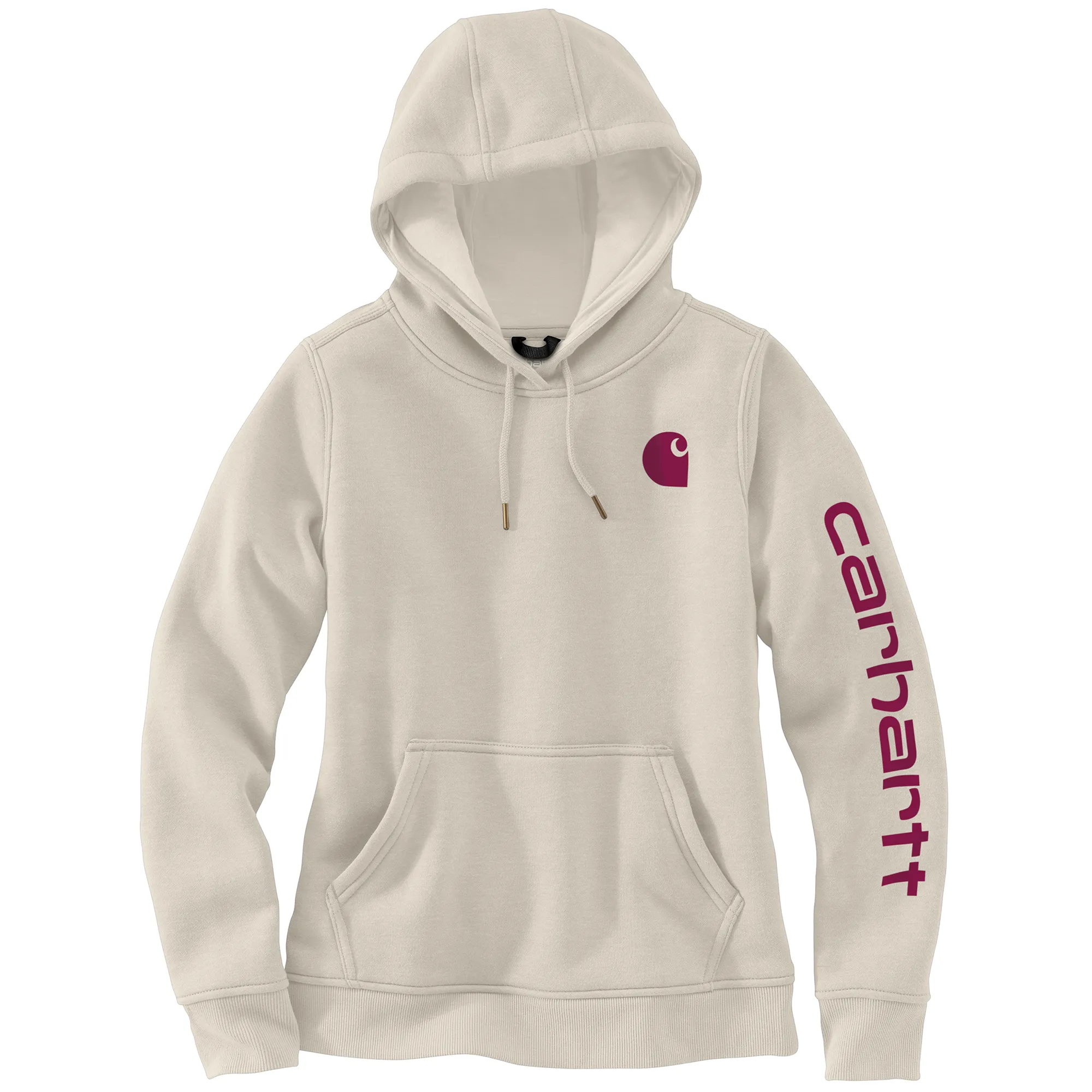 Carhartt Women's Clarksburg Graphic Sleeve Hoodie_Malt sold by Work World