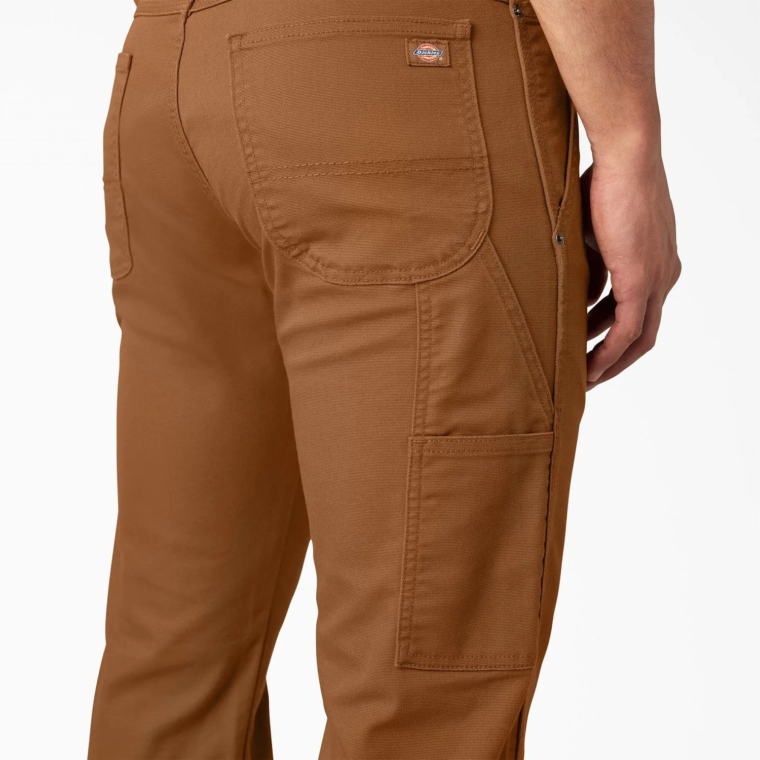 Dickies Men's FLEX Regular Fit Duck Carpenter Pant_Stonewashed Brown Duck sold by Work World product image thumbnail 4